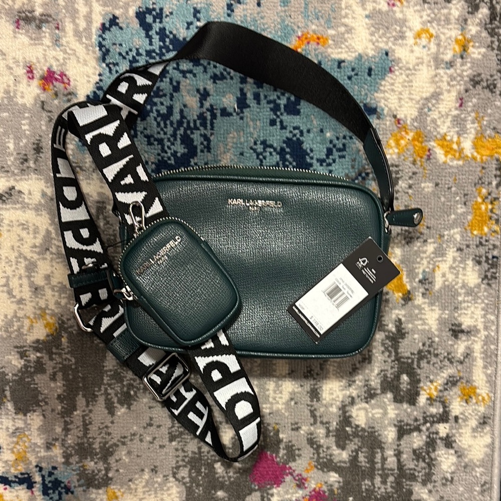 Karl Lagerfeld Green Crossbody Bag